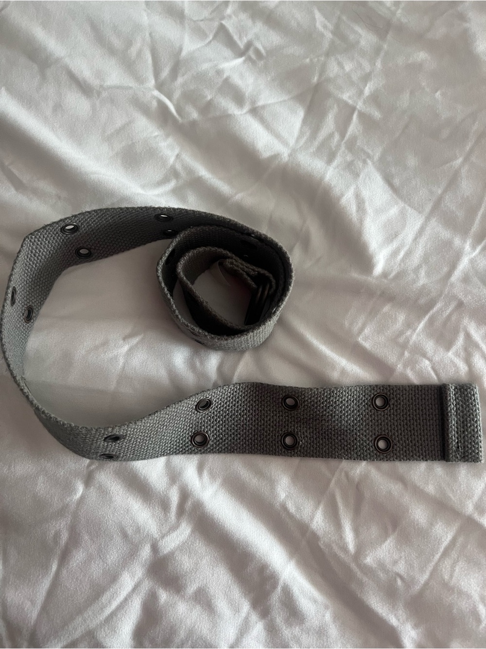 Green rivot Canvas Tactical Belt - Utility Strap retro 90s Y2K small 35”